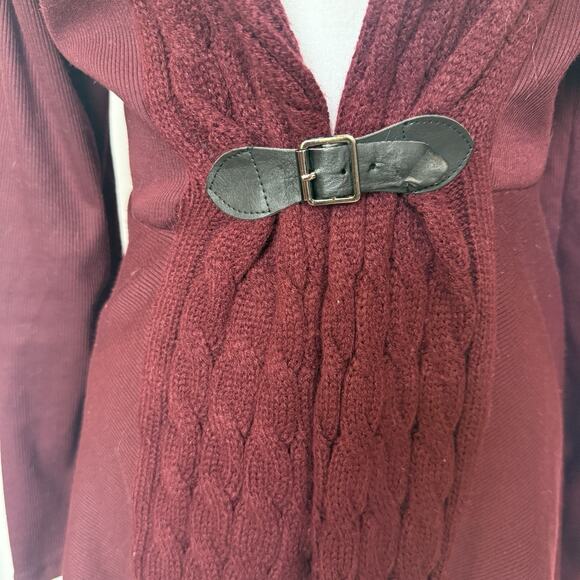 Womens  Y2K Knit Whimsygoth Asymmetrical Cardigan Size M Buckle Vamp Renfair - Picture 3 of 13